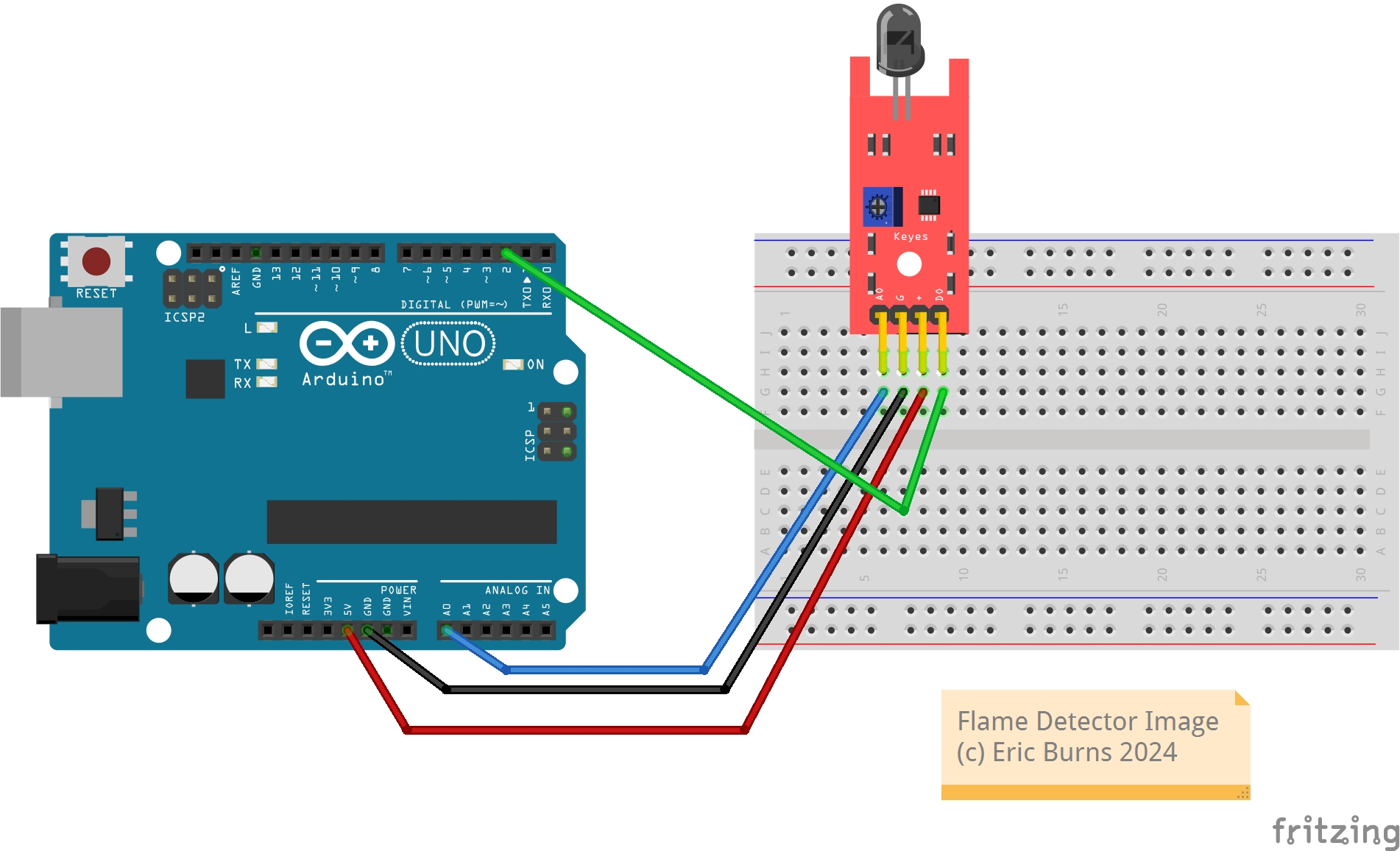 Flame Detector - IoT Project Kit